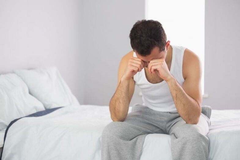 A man in bed