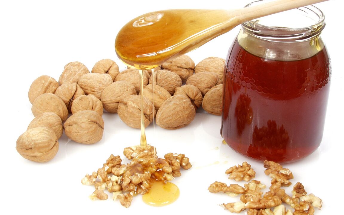 Walnuts with honey to increase potency.